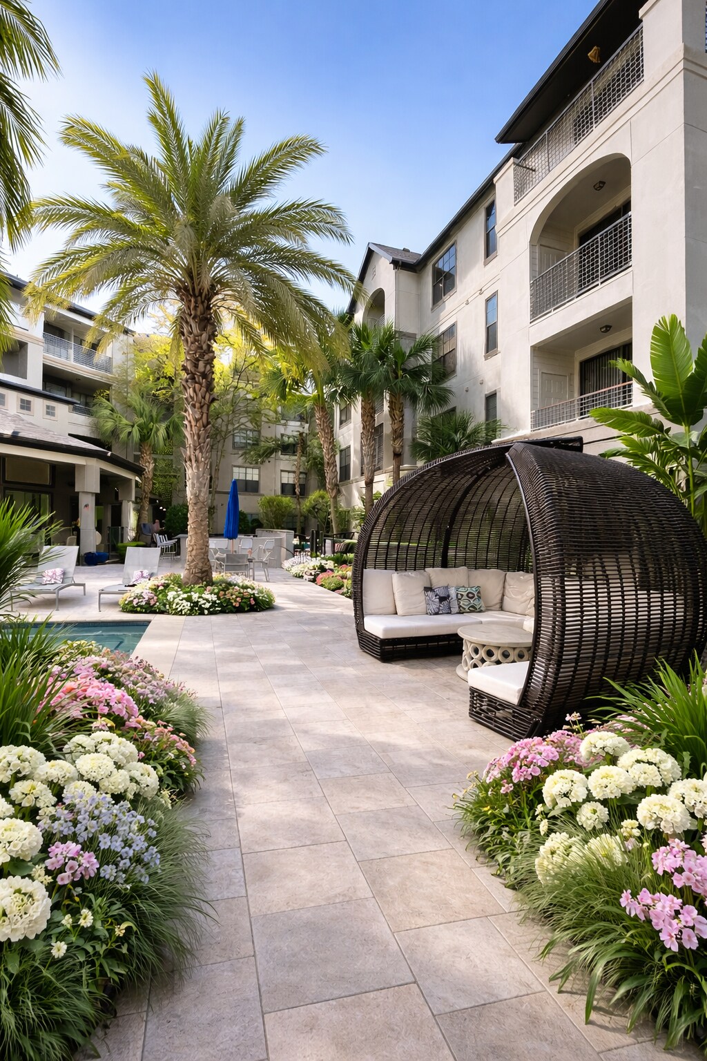 Poolside cabana
